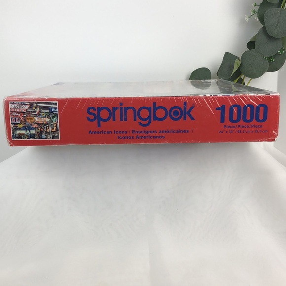 Springbok Puzzle American Icons Auto Oil Gas Signs Factory Sealed Iconic - Picture 8 of 9